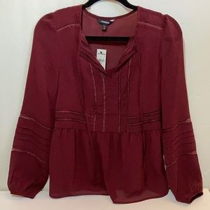 *NEW* Express Flowy Peplum Blouse